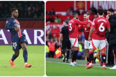 إن لاعب باريس سان جيرمان الذي تبلغ قيمته 70 مليون يورو والذي يحتاجه مانشستر يونايتد سعيد باهتمامه