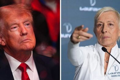 مارتينا نافراتيلوفا غاضبة من اقتراح نائب إيرل كارتر من “التصريح” دونالد ترامب “