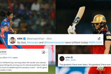 ردود الفعل على تويتر: سطوع أمانجوت كور العام يتجاوز بطولات إيليز بيري كـ Mi Edge من RCB في فيلم إثارة