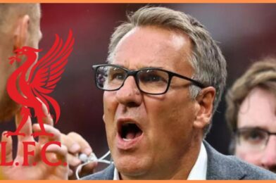 كيف كان رد فعل بول ميرسون في Sky Studio for Harvey Elliott Winner يقول الكثير