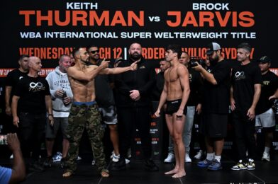 نتائج اليوم الحية: Thurman VS. جارفيس دا أستراليا