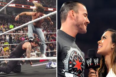 يرسل CM Punk رسالة إلى AJ Lee بعد هجوم Seth Rollins إلى WWE RAW