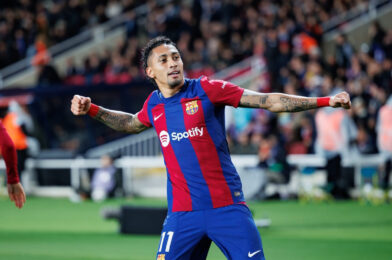 من المقرر أن يعود Raphinha عندما تعلن برشلونة إلى Atletico
