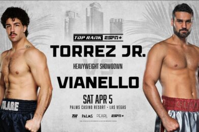 يعتزم Torrez Jr. إظهار قدرة الملاكمة و “Bull Rush” ضد Tall Vianello في Las Vegas Headliner